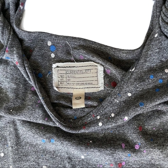 Current/Elliott Twisted Strap Paint Splatter Tank - Picture 7 of 7